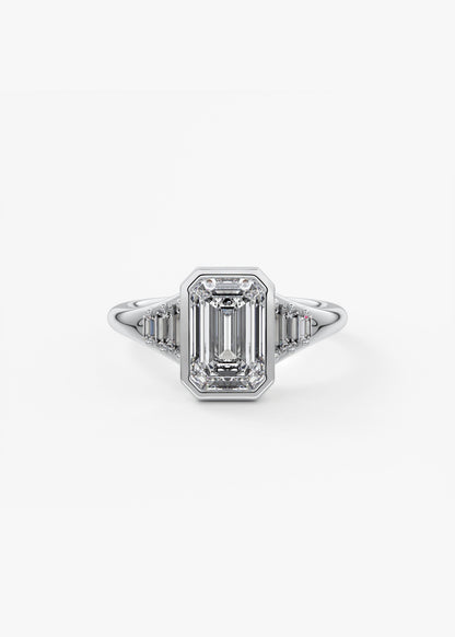 Oval Solitaire With Raised Basket Gallery Lab Grown Diamond Engagement Ring