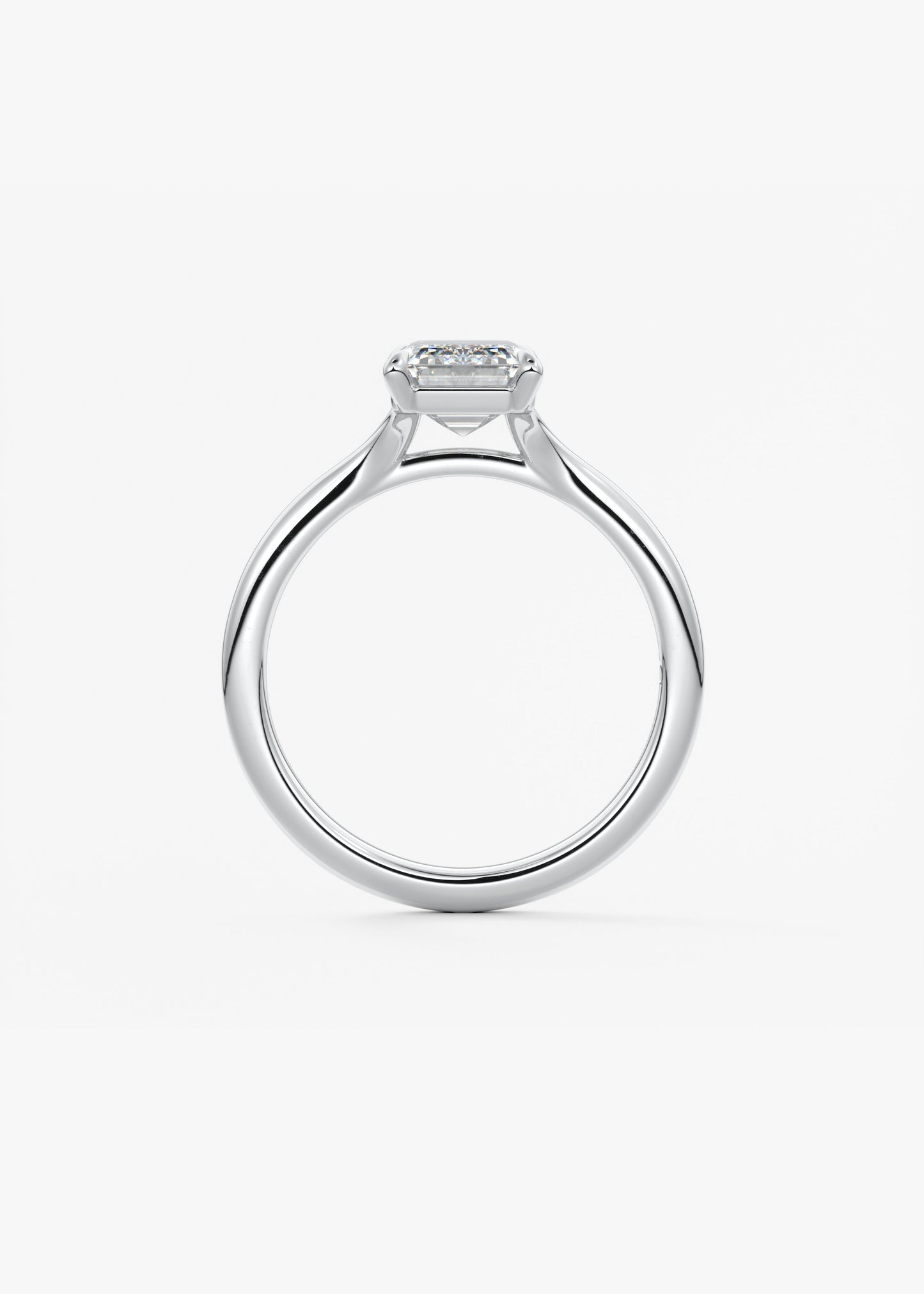 Oval Solitaire With Raised Basket Gallery Lab Grown Diamond Engagement Ring