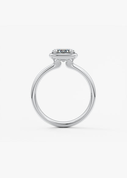 Oval Solitaire With Raised Basket Gallery Lab Grown Diamond Engagement Ring