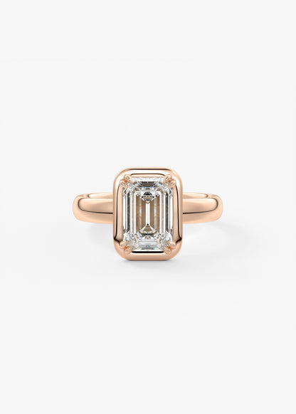 Oval Solitaire With Raised Basket Gallery Lab Grown Diamond Engagement Ring