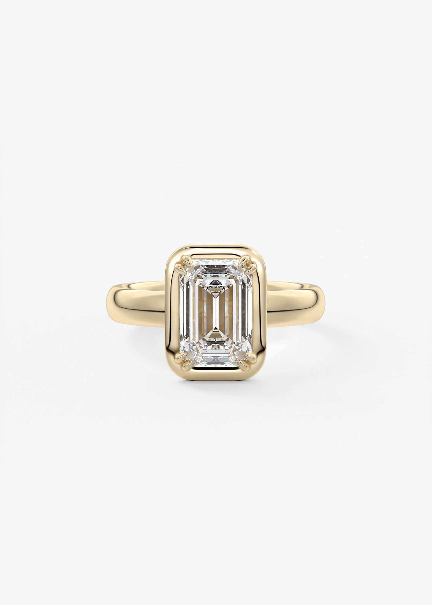Oval Solitaire With Raised Basket Gallery Lab Grown Diamond Engagement Ring