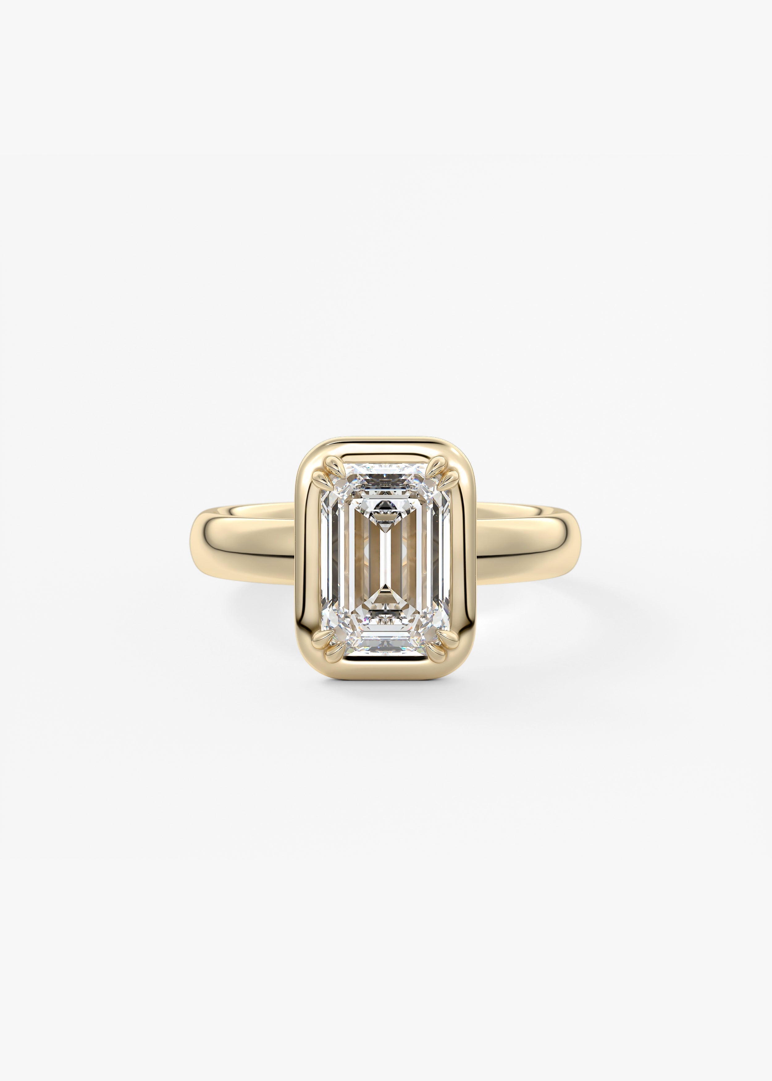 Oval Solitaire With Raised Basket Gallery Lab Grown Diamond Engagement Ring