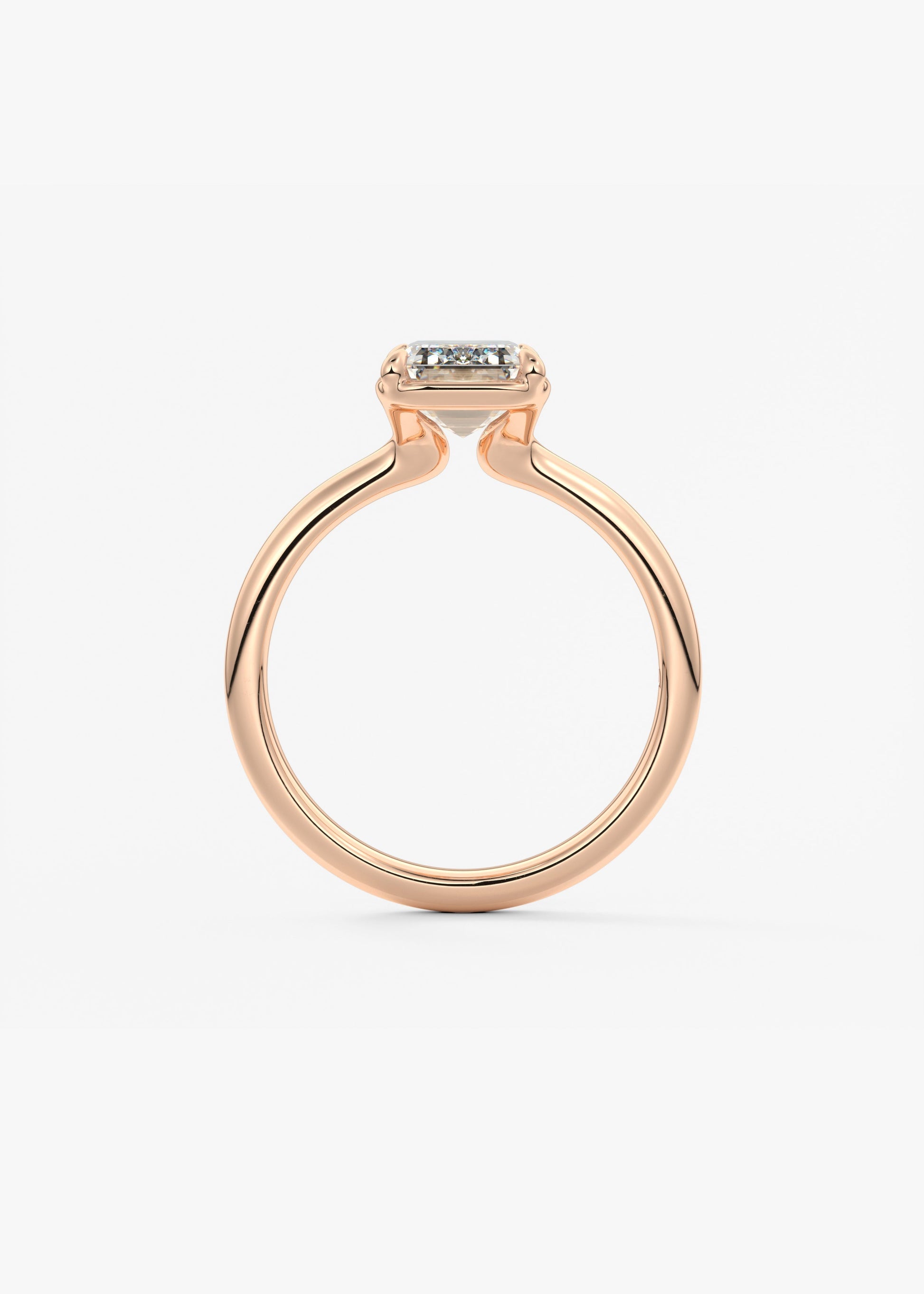 Oval Solitaire With Raised Basket Gallery Lab Grown Diamond Engagement Ring