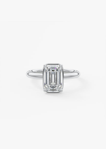 Oval Solitaire With Raised Basket Gallery Lab Grown Diamond Engagement Ring