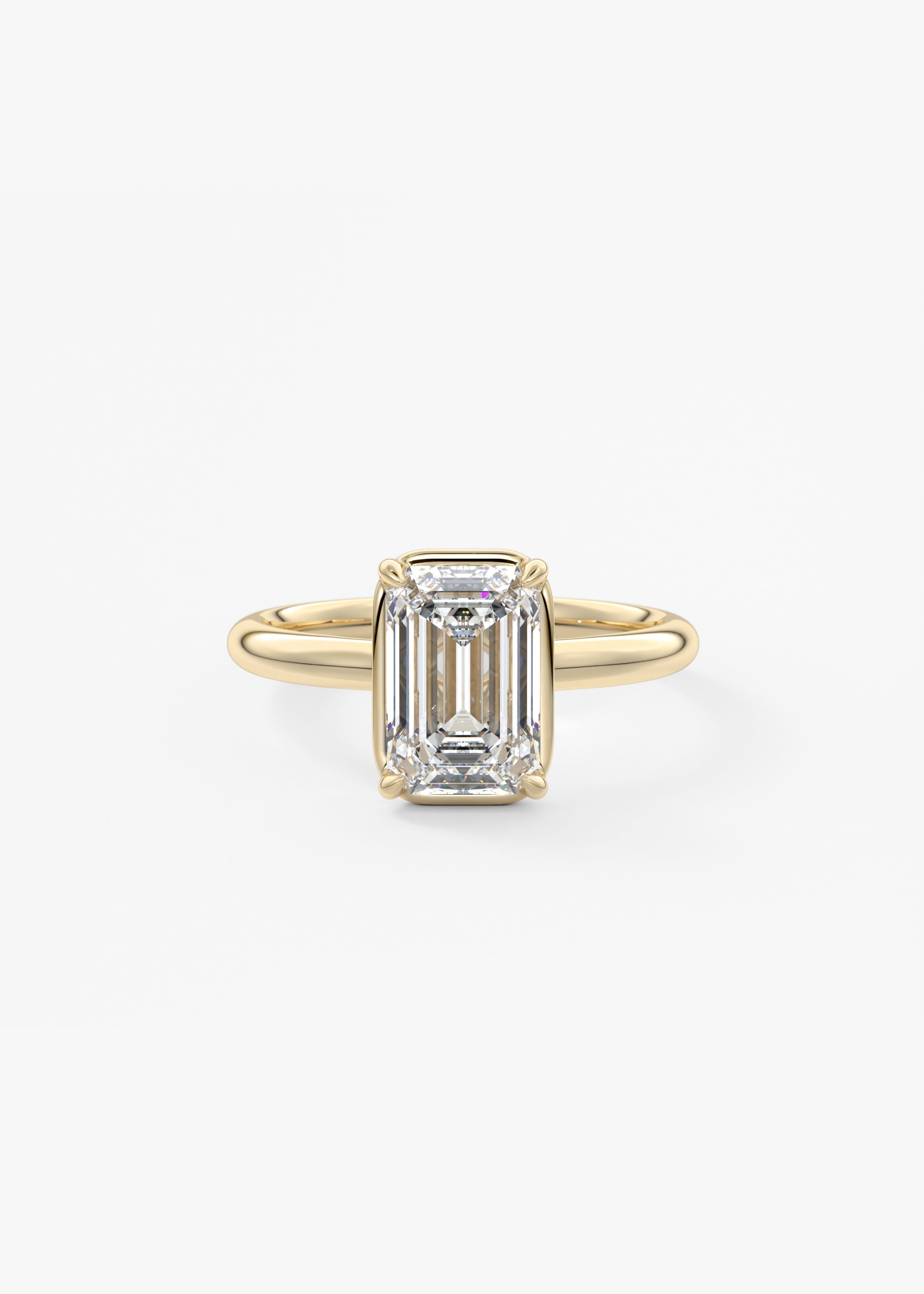Oval Solitaire With Raised Basket Gallery Lab Grown Diamond Engagement Ring
