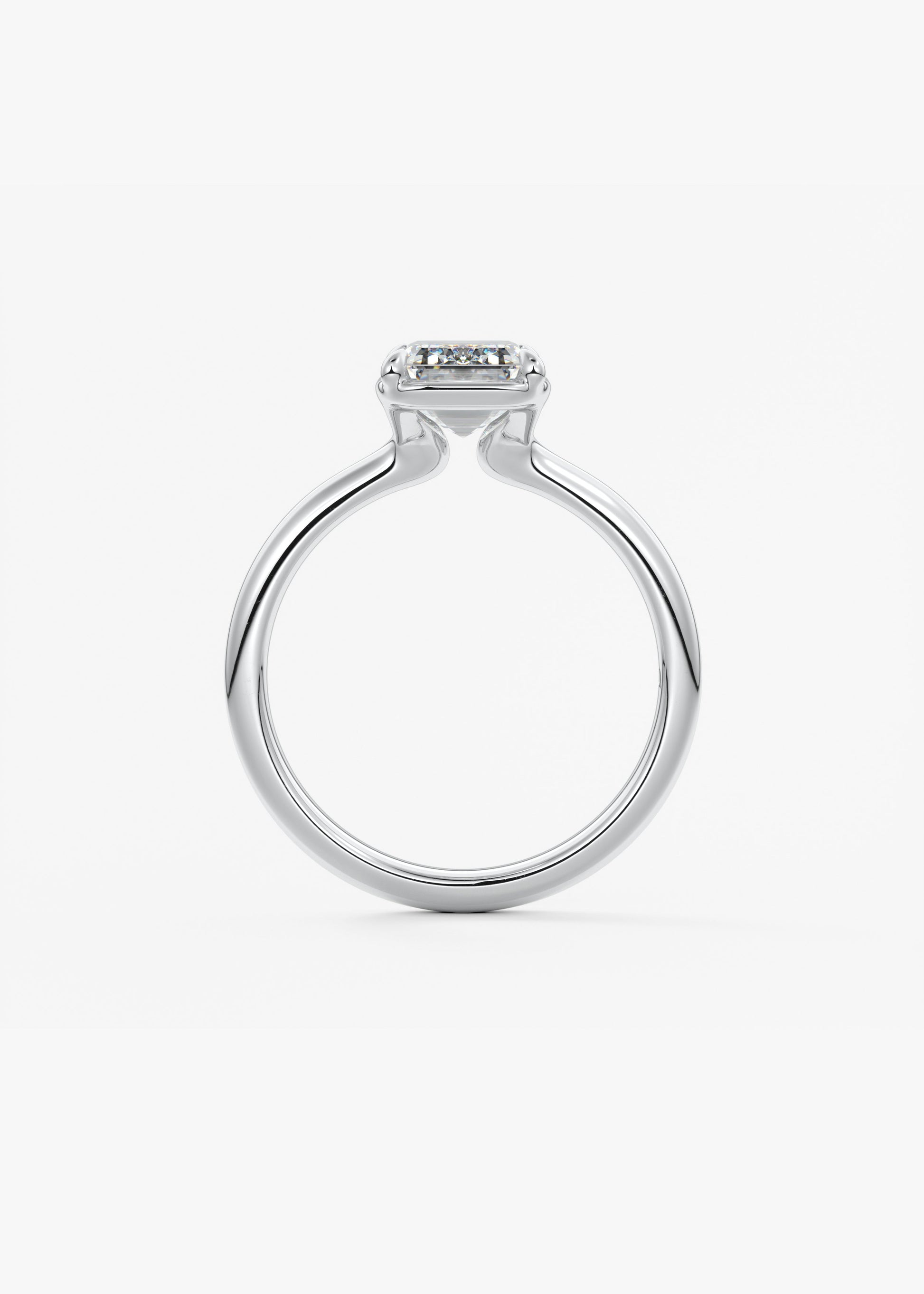 Oval Solitaire With Raised Basket Gallery Lab Grown Diamond Engagement Ring
