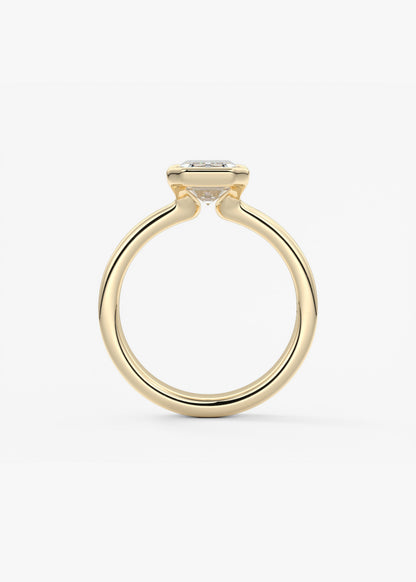 Oval Solitaire With Raised Basket Gallery Lab Grown Diamond Engagement Ring