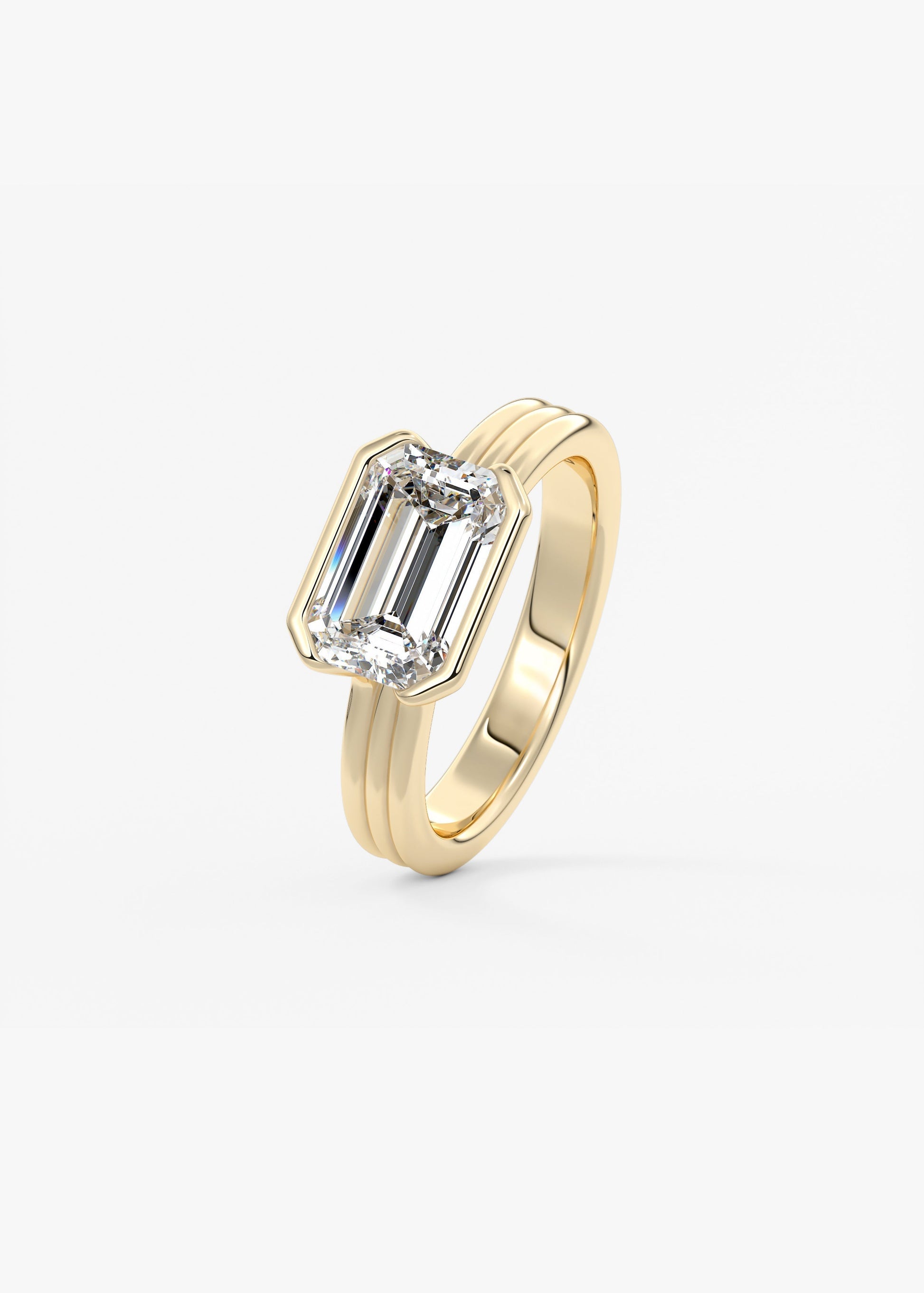 Oval Solitaire With Raised Basket Gallery Lab Grown Diamond Engagement Ring