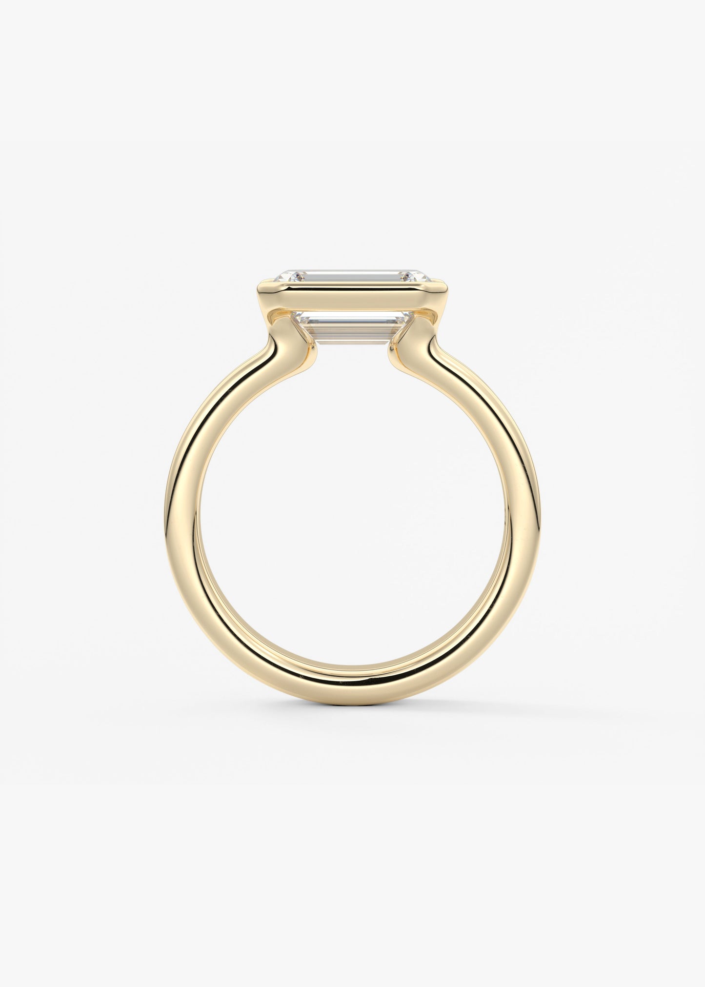 Oval Solitaire With Raised Basket Gallery Lab Grown Diamond Engagement Ring