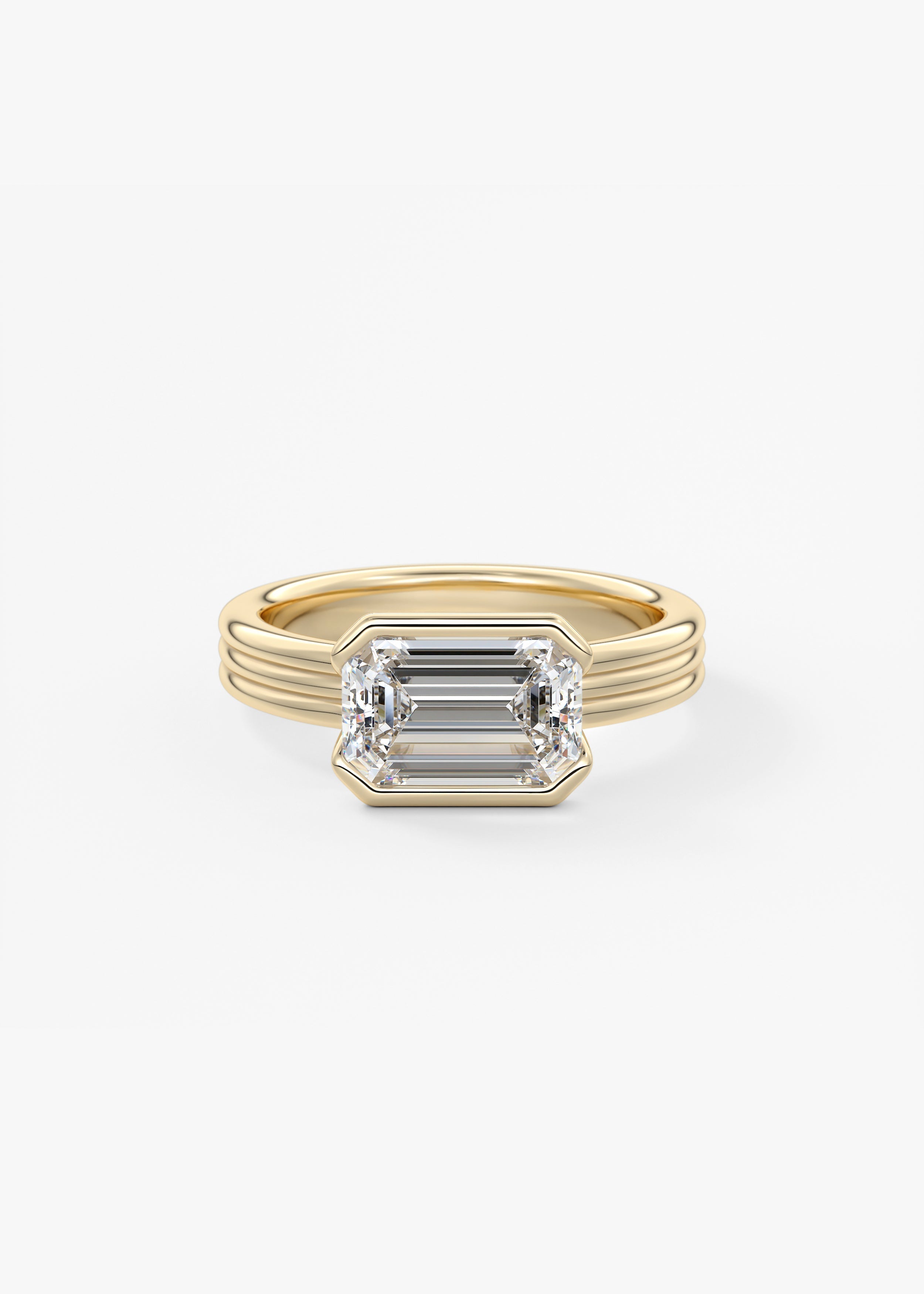 Oval Solitaire With Raised Basket Gallery Lab Grown Diamond Engagement Ring