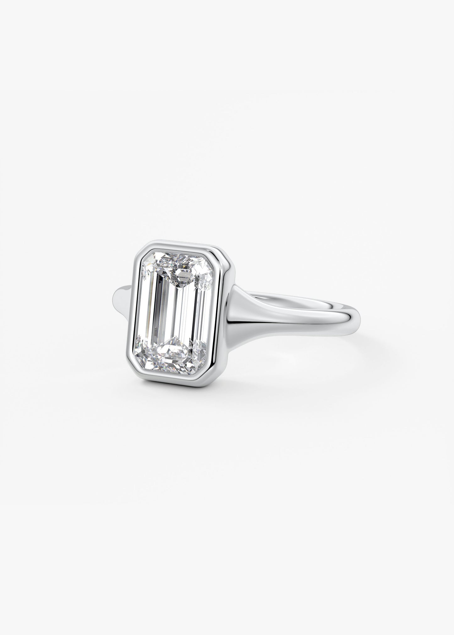 Oval Solitaire With Raised Basket Gallery Lab Grown Diamond Engagement Ring