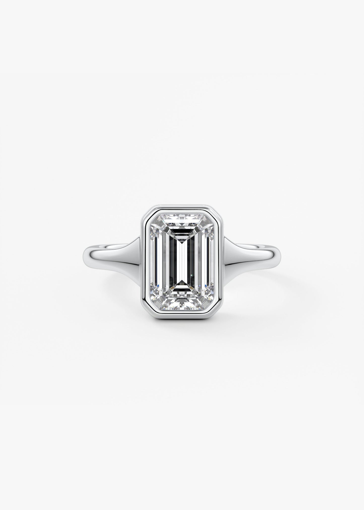 Oval Solitaire With Raised Basket Gallery Lab Grown Diamond Engagement Ring