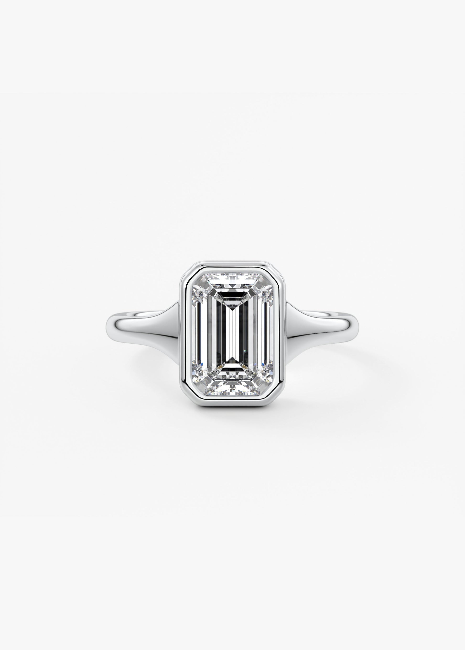 Oval Solitaire With Raised Basket Gallery Lab Grown Diamond Engagement Ring