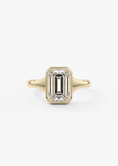 Oval Solitaire With Raised Basket Gallery Lab Grown Diamond Engagement Ring