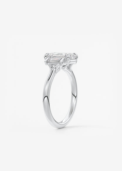 Oval Solitaire With Raised Basket Gallery Lab Grown Diamond Engagement Ring