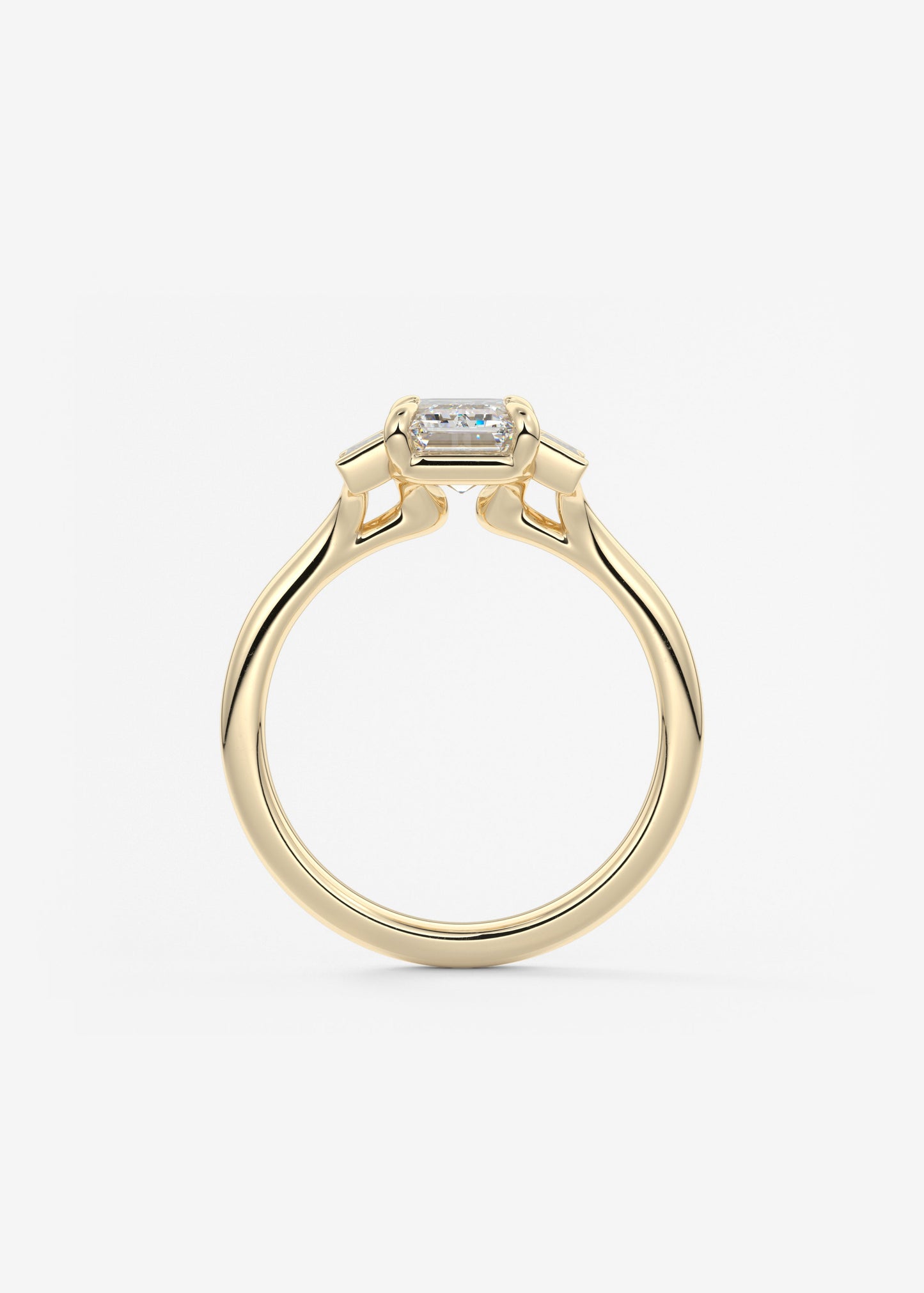Oval Solitaire With Raised Basket Gallery Lab Grown Diamond Engagement Ring