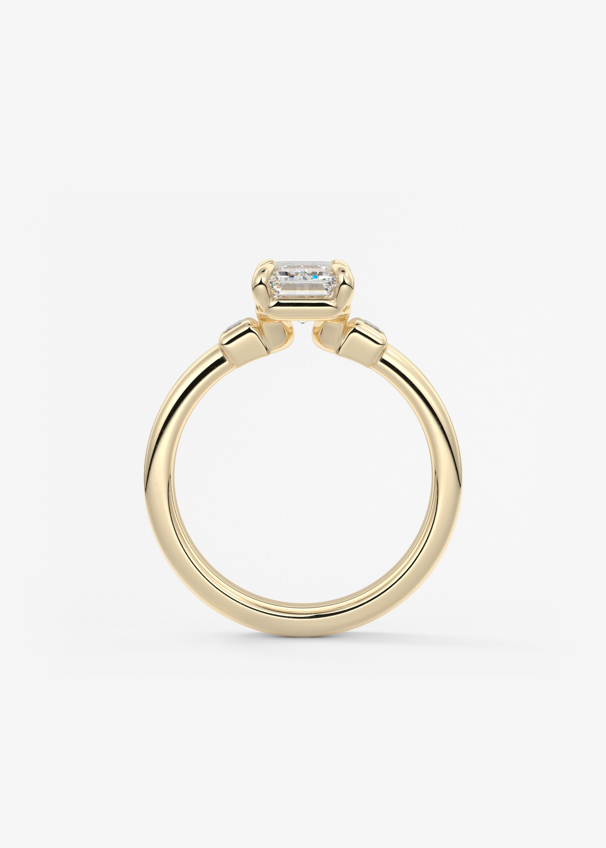 Oval Solitaire With Raised Basket Gallery Lab Grown Diamond Engagement Ring