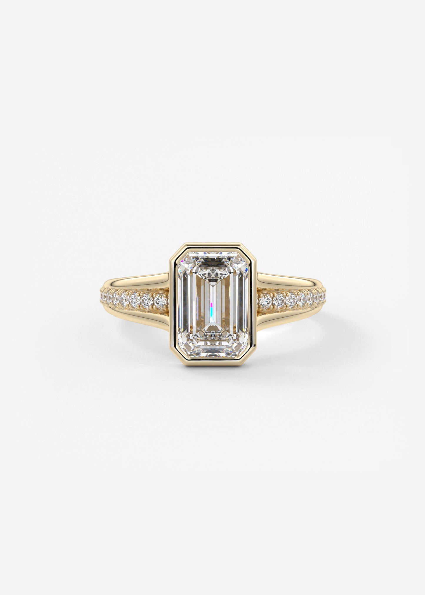 Oval Solitaire With Raised Basket Gallery Lab Grown Diamond Engagement Ring