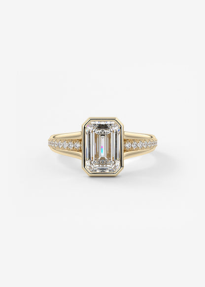 Oval Solitaire With Raised Basket Gallery Lab Grown Diamond Engagement Ring