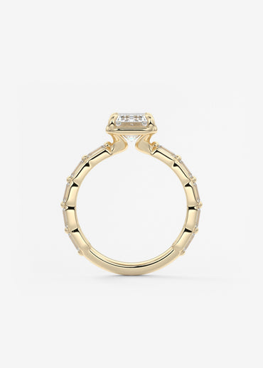 Oval Solitaire With Raised Basket Gallery Lab Grown Diamond Engagement Ring