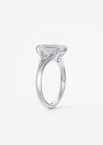 Oval Solitaire With Raised Basket Gallery Lab Grown Diamond Engagement Ring