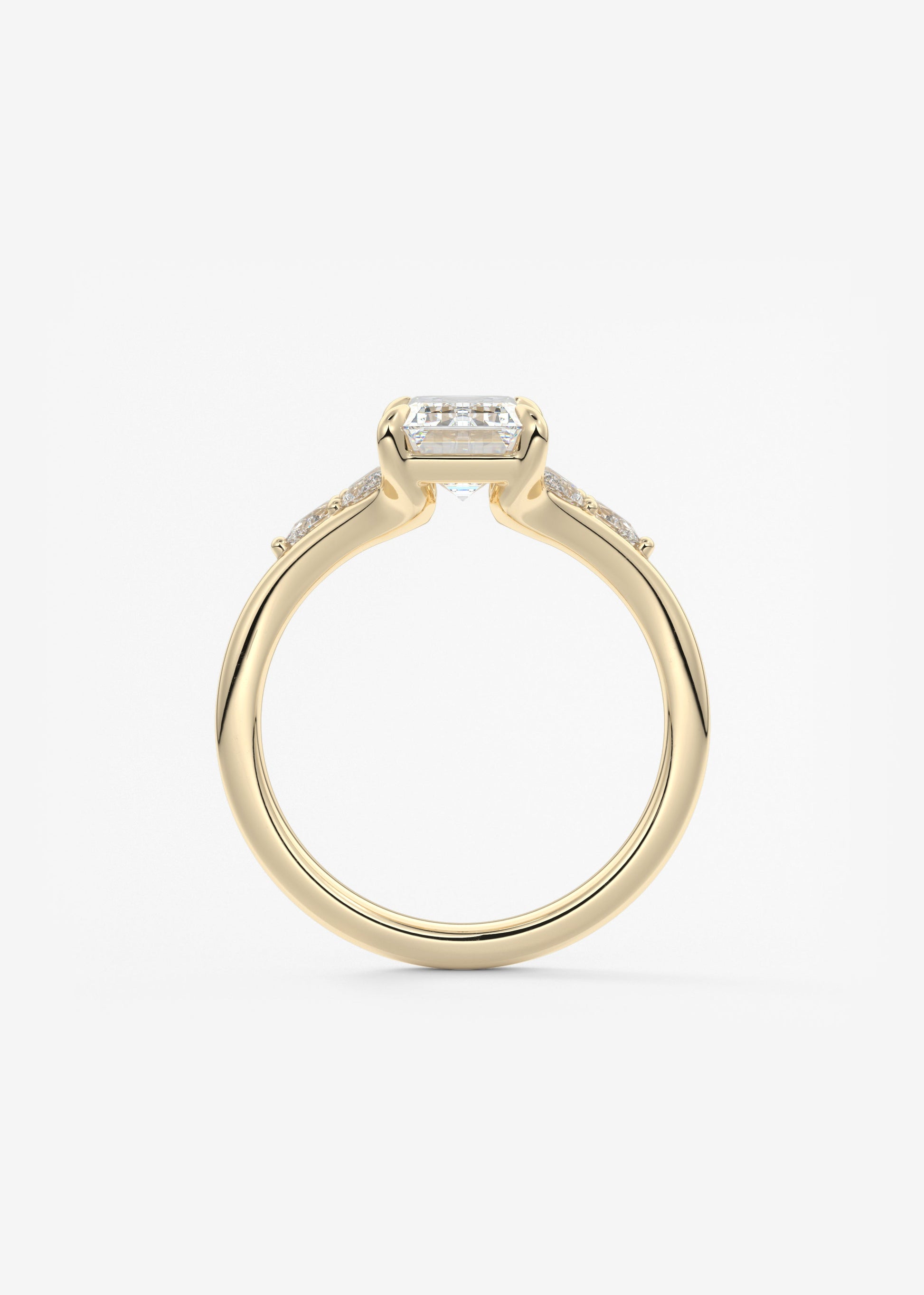 Oval Solitaire With Raised Basket Gallery Lab Grown Diamond Engagement Ring