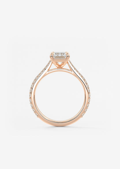 Oval Solitaire With Raised Basket Gallery Lab Grown Diamond Engagement Ring