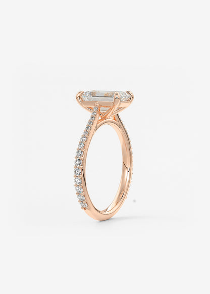 Oval Solitaire With Raised Basket Gallery Lab Grown Diamond Engagement Ring