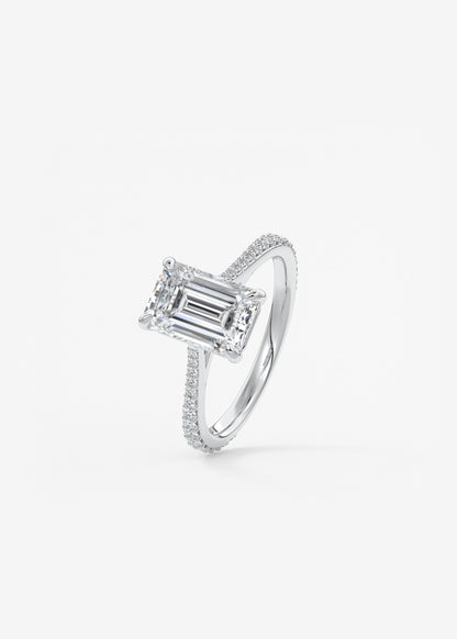 Oval Solitaire With Raised Basket Gallery Lab Grown Diamond Engagement Ring