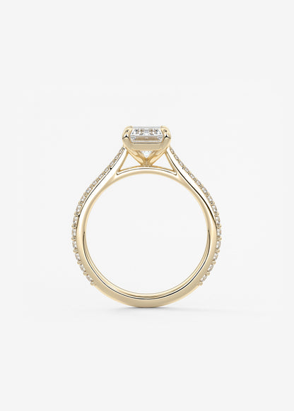 Oval Solitaire With Raised Basket Gallery Lab Grown Diamond Engagement Ring