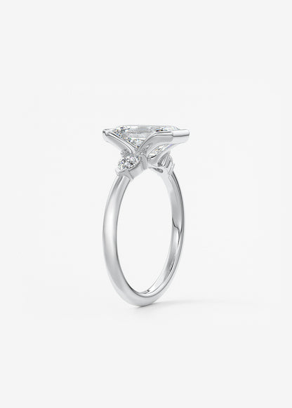 Oval Solitaire With Raised Basket Gallery Lab Grown Diamond Engagement Ring