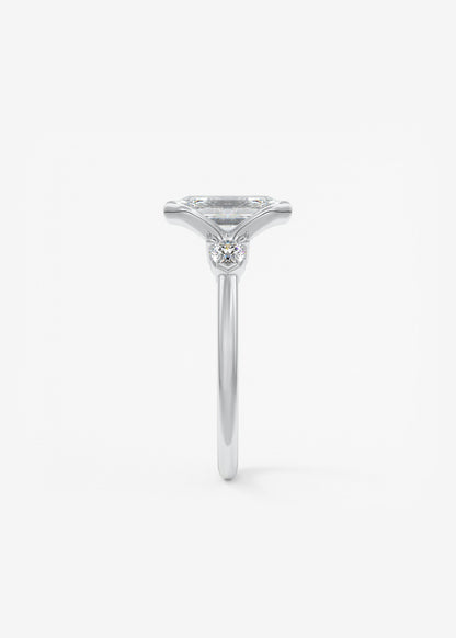 Oval Solitaire With Raised Basket Gallery Lab Grown Diamond Engagement Ring