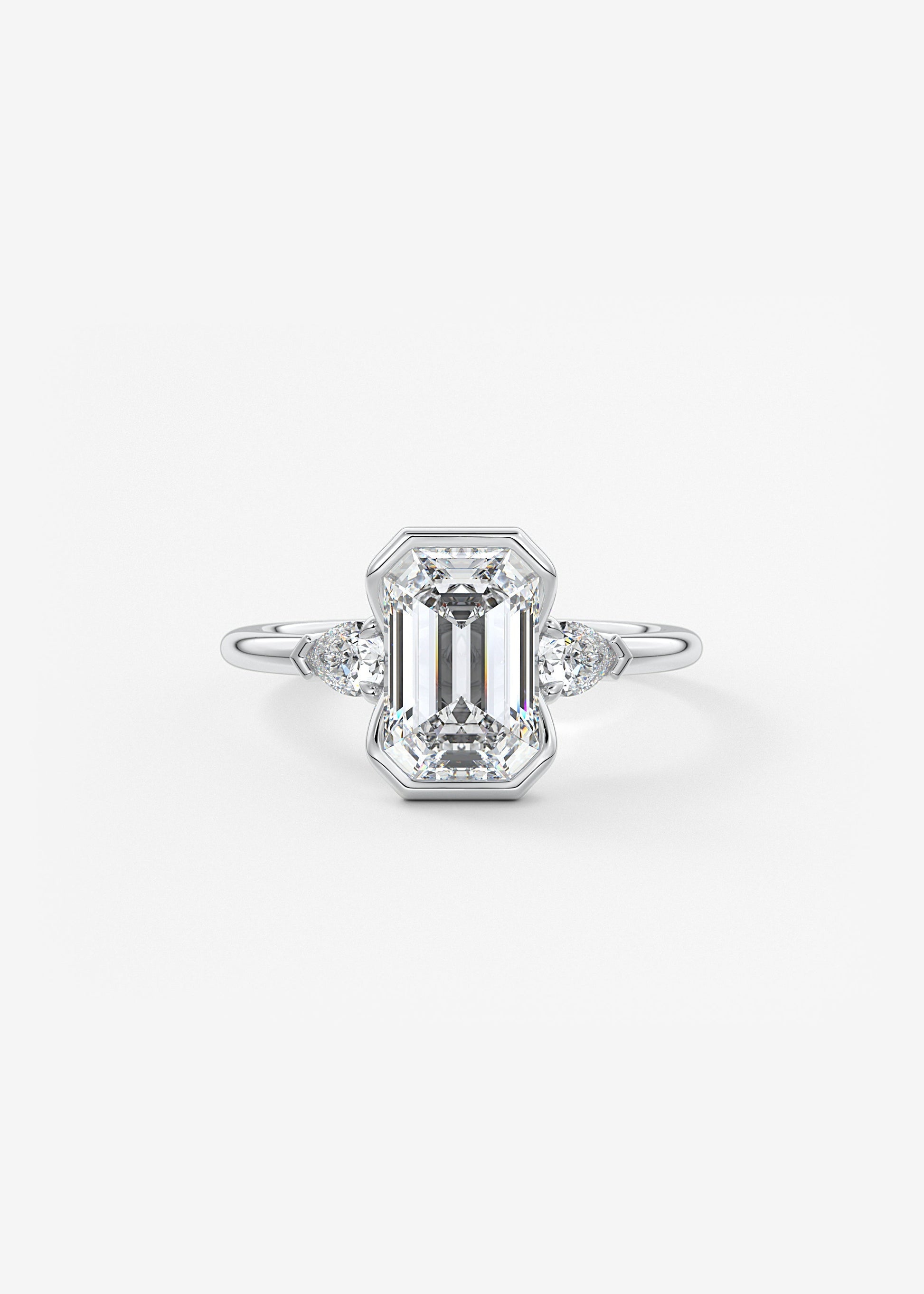 Oval Solitaire With Raised Basket Gallery Lab Grown Diamond Engagement Ring