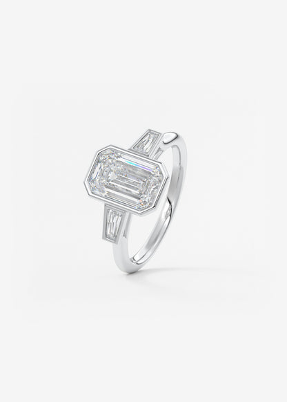 Oval Solitaire With Raised Basket Gallery Lab Grown Diamond Engagement Ring