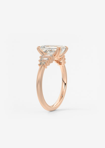 Oval Solitaire With Raised Basket Gallery Lab Grown Diamond Engagement Ring