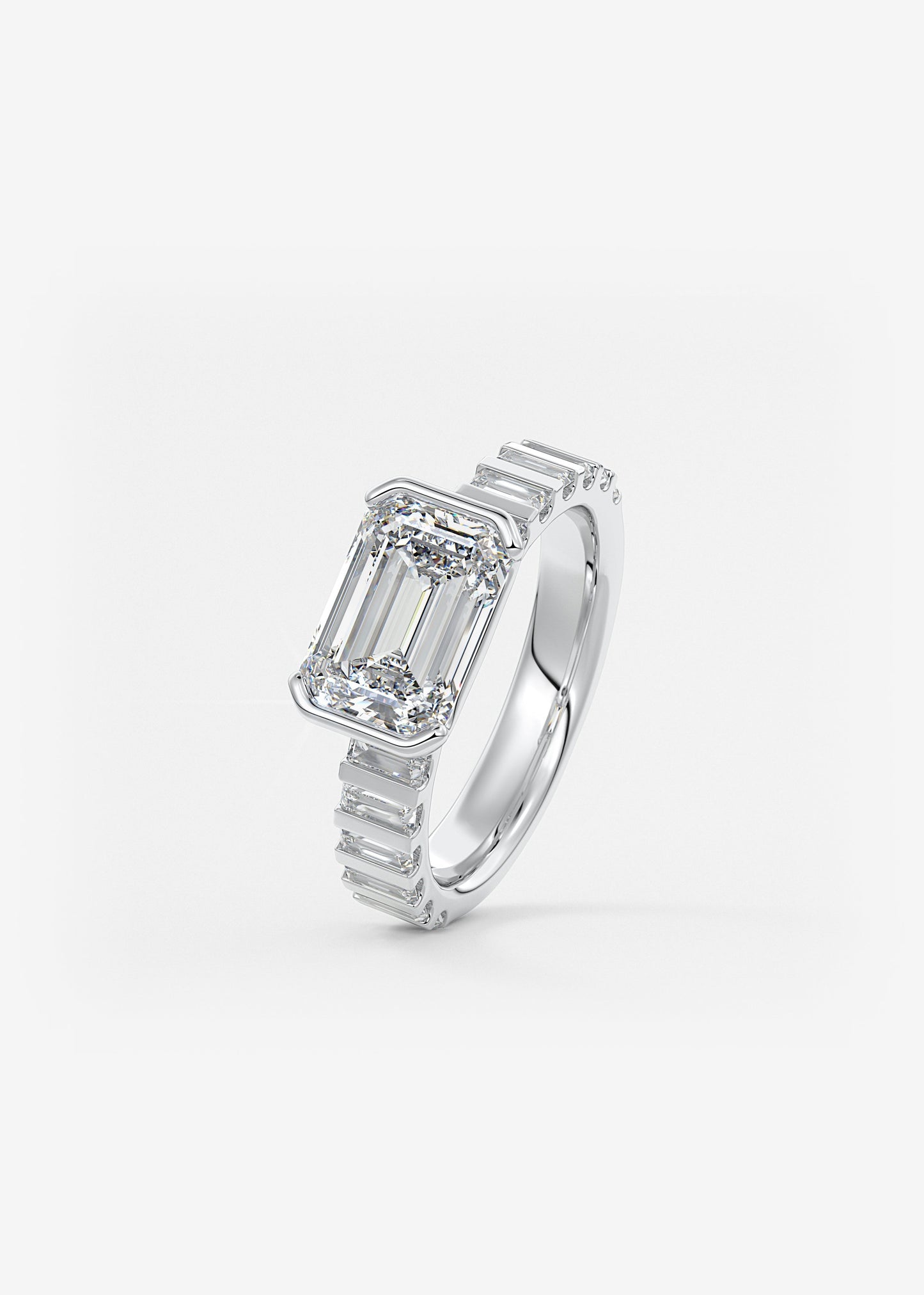 Oval Solitaire With Raised Basket Gallery Lab Grown Diamond Engagement Ring