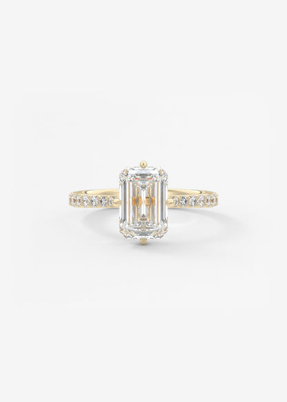 Oval Solitaire With Raised Basket Gallery Lab Grown Diamond Engagement Ring