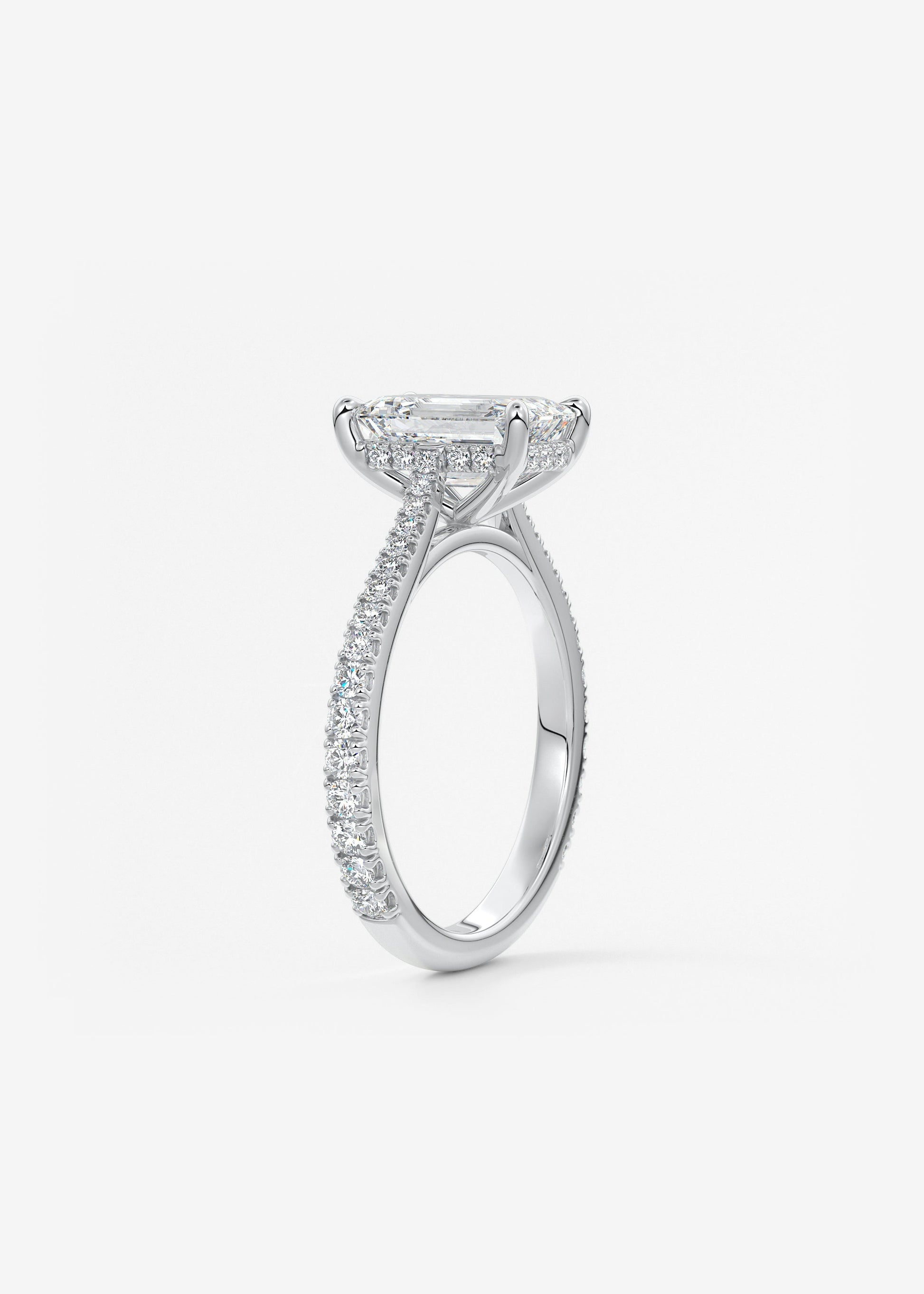 Oval Solitaire With Raised Basket Gallery Lab Grown Diamond Engagement Ring