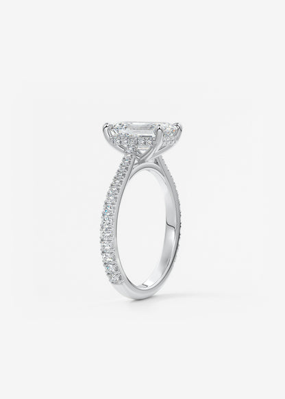 Oval Solitaire With Raised Basket Gallery Lab Grown Diamond Engagement Ring