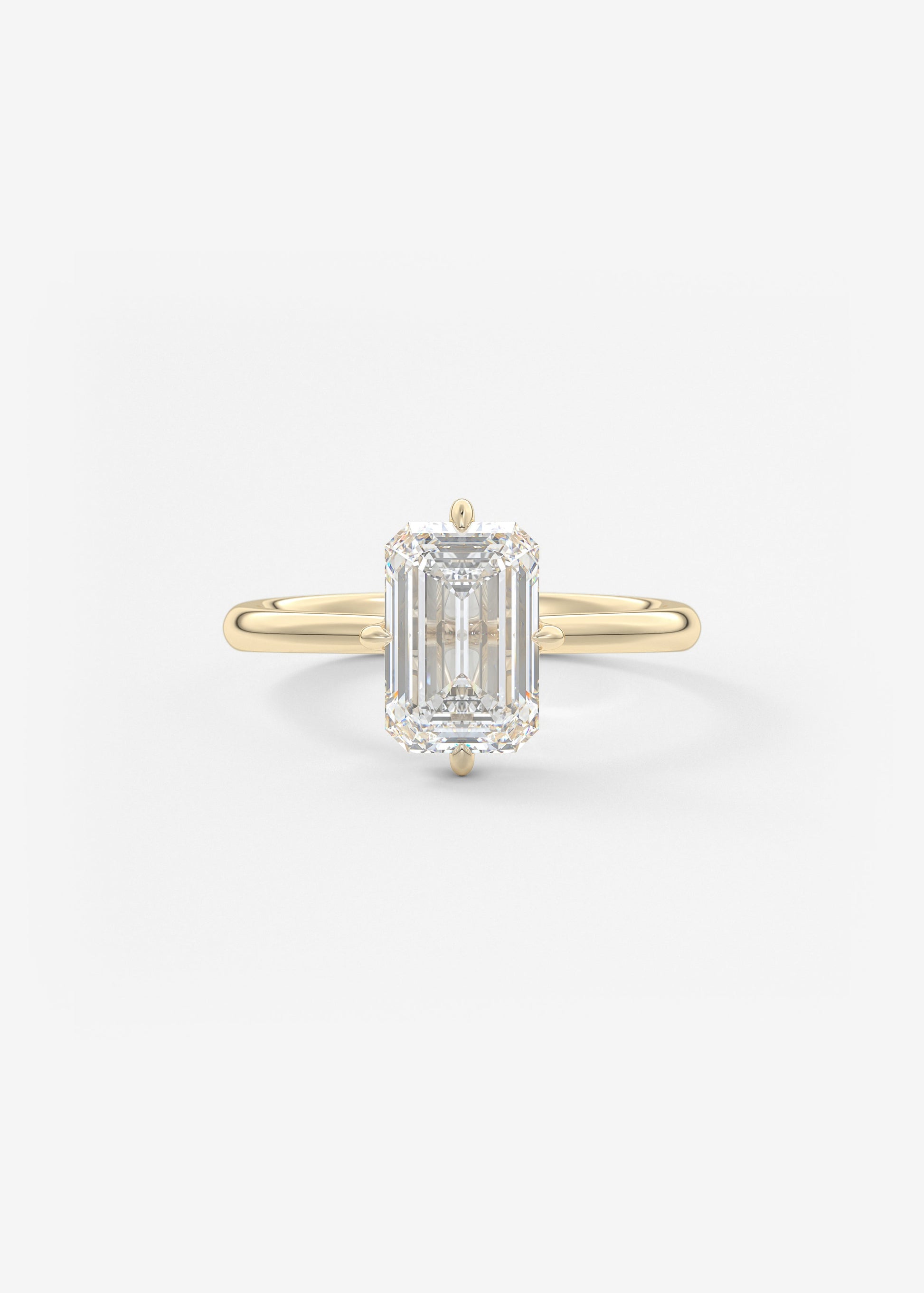 Oval Solitaire With Raised Basket Gallery Lab Grown Diamond Engagement Ring