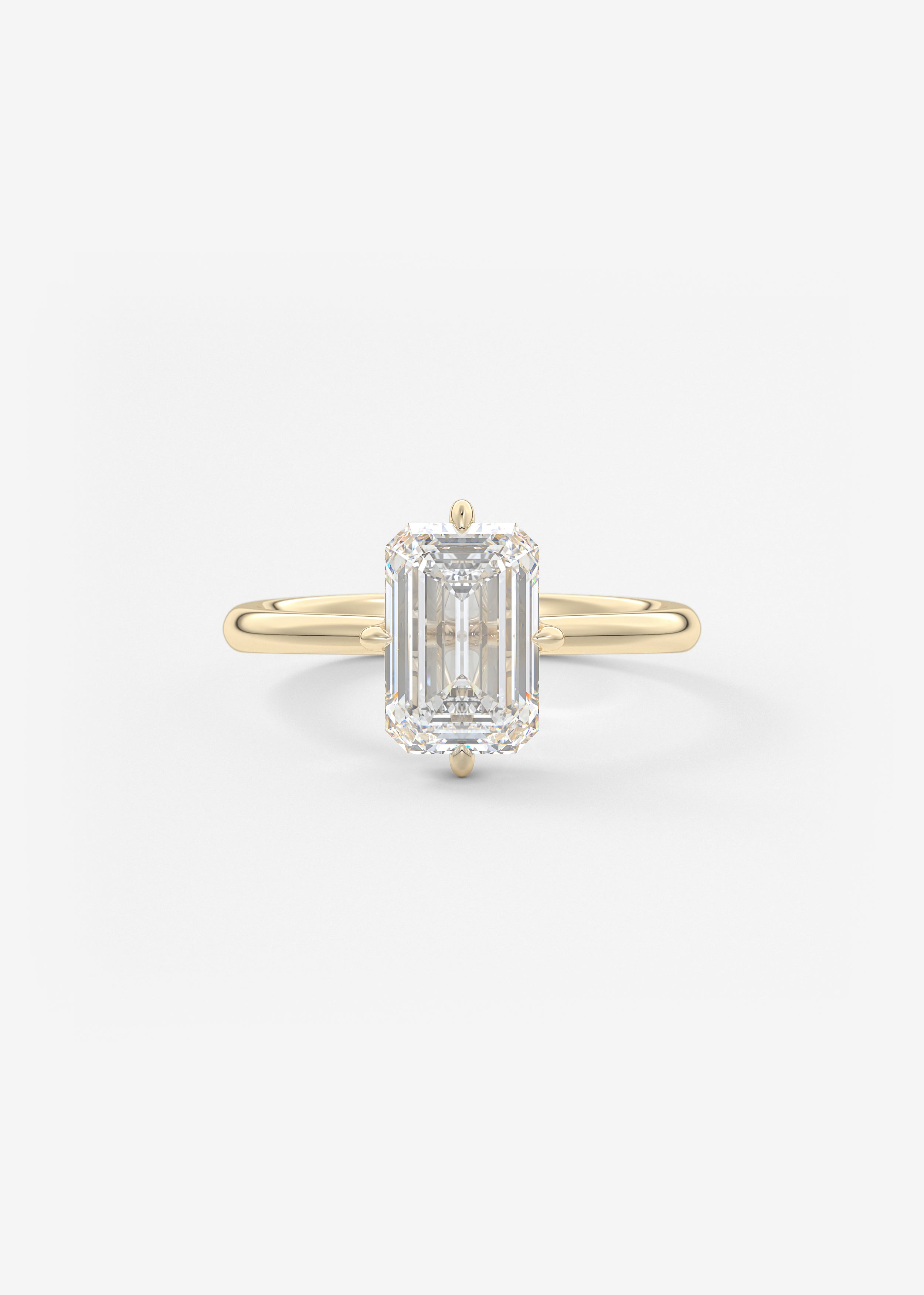 Oval Solitaire With Raised Basket Gallery Lab Grown Diamond Engagement Ring
