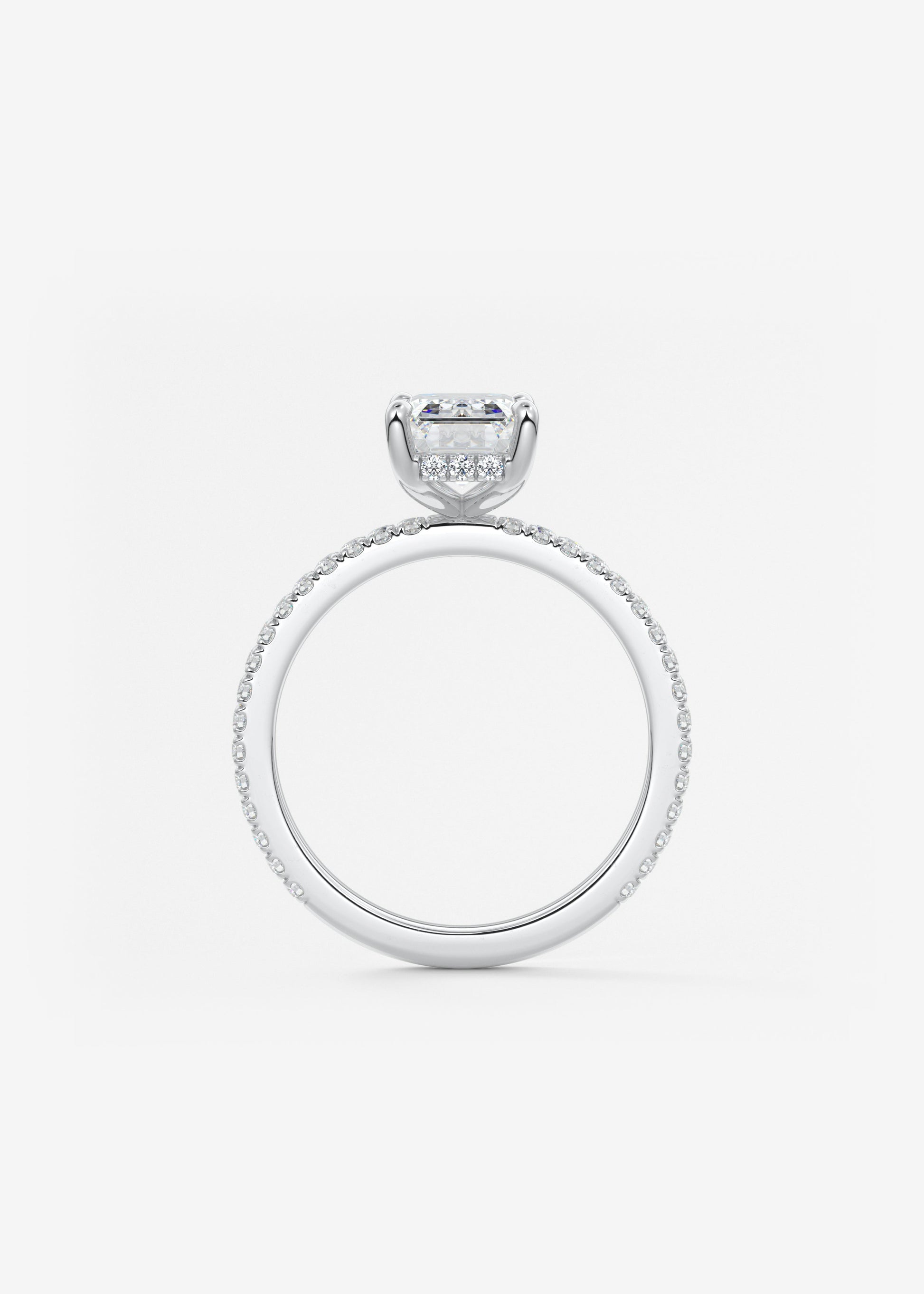 Oval Solitaire With Raised Basket Gallery Lab Grown Diamond Engagement Ring