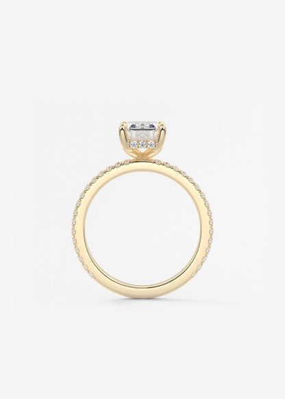 Oval Solitaire With Raised Basket Gallery Lab Grown Diamond Engagement Ring