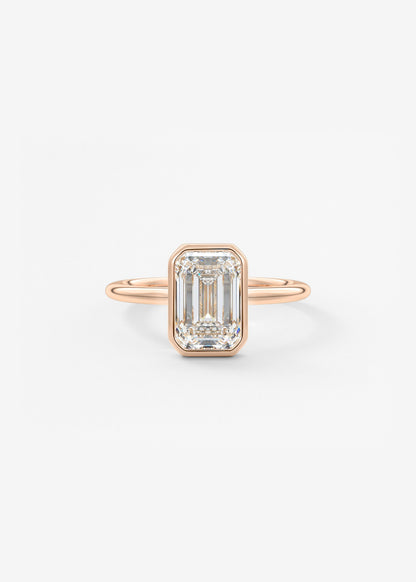 Oval Solitaire With Raised Basket Gallery Lab Grown Diamond Engagement Ring