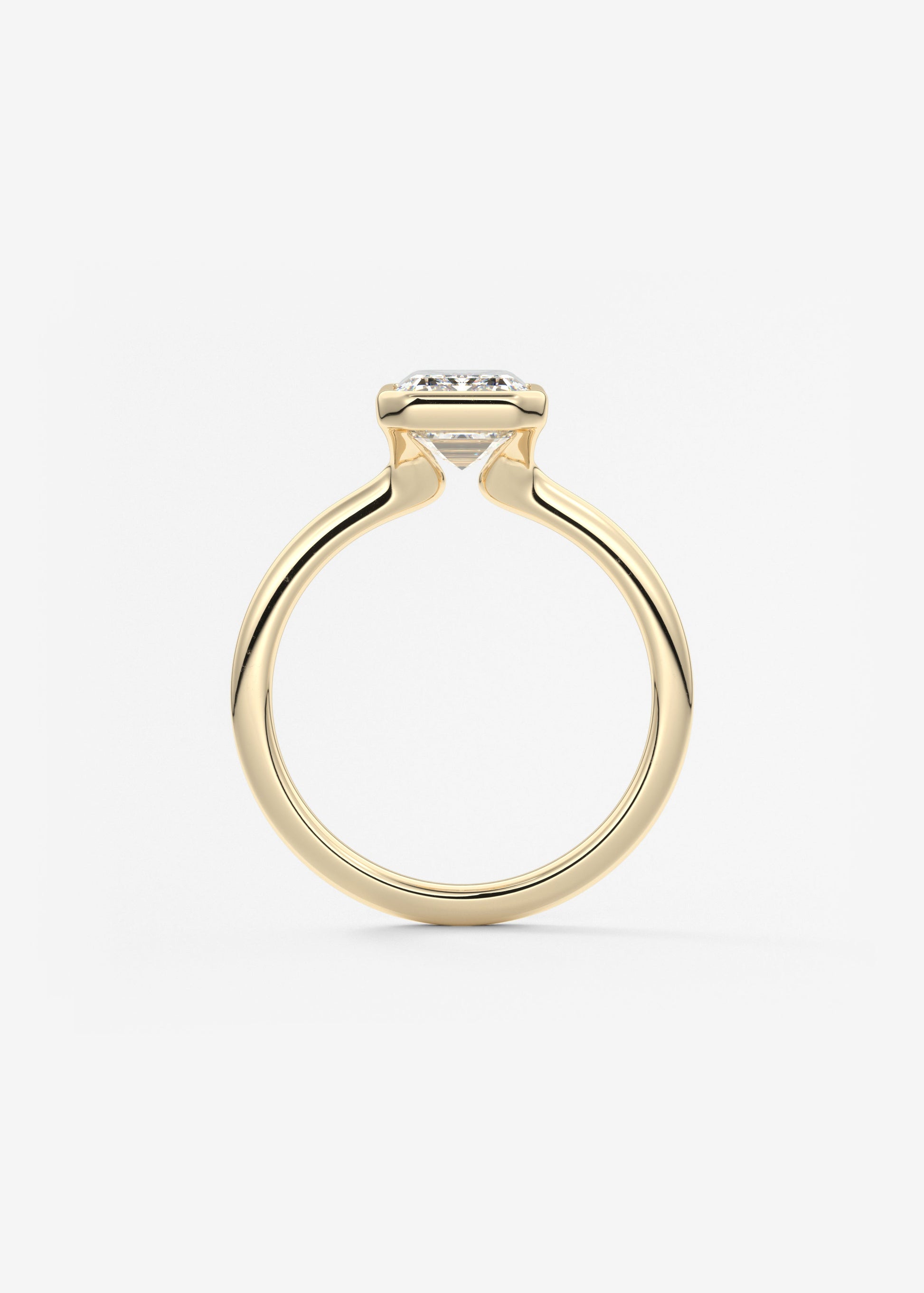Oval Solitaire With Raised Basket Gallery Lab Grown Diamond Engagement Ring