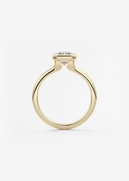 Oval Solitaire With Raised Basket Gallery Lab Grown Diamond Engagement Ring