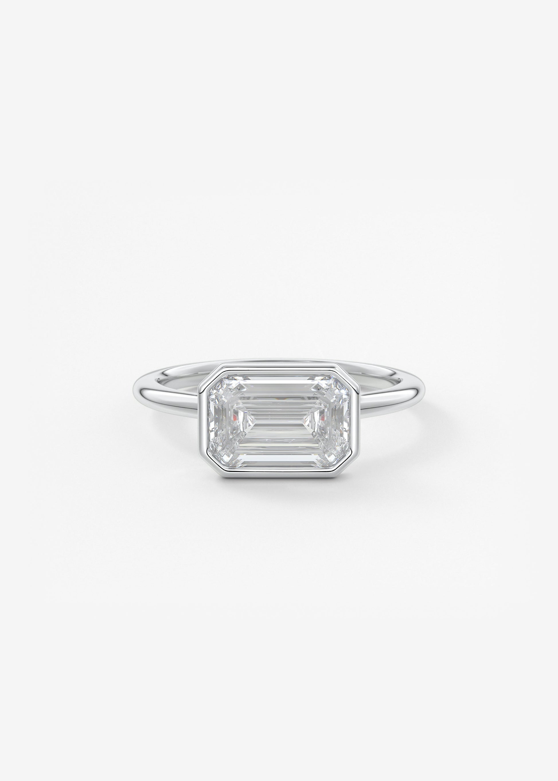 Oval Solitaire With Raised Basket Gallery Lab Grown Diamond Engagement Ring