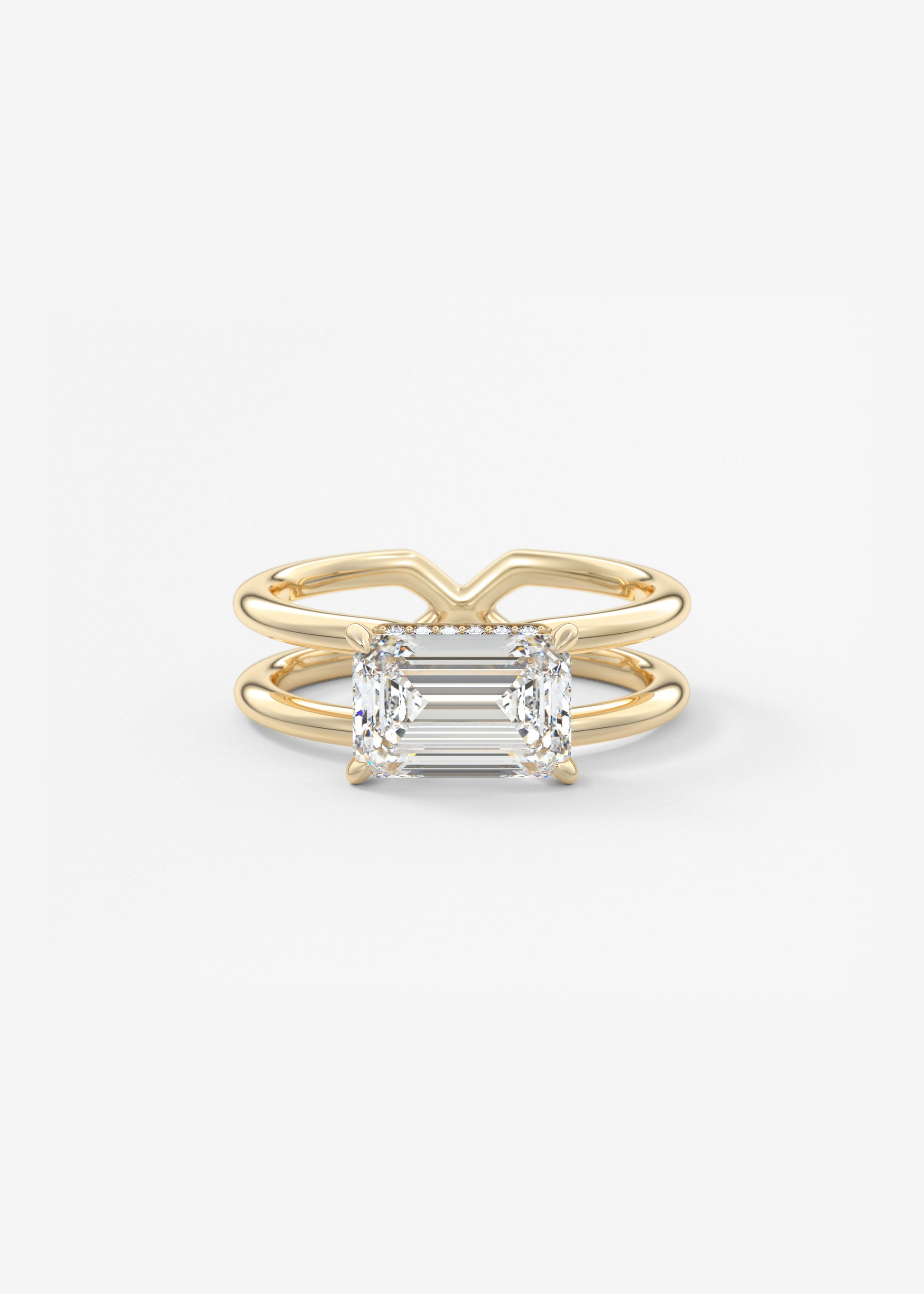 Oval Solitaire With Raised Basket Gallery Lab Grown Diamond Engagement Ring