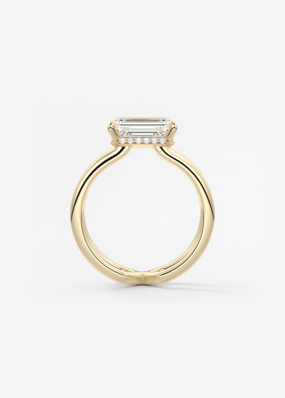 Oval Solitaire With Raised Basket Gallery Lab Grown Diamond Engagement Ring