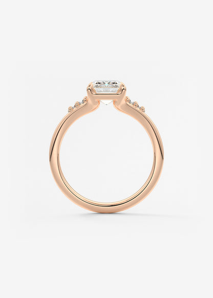 Oval Solitaire With Raised Basket Gallery Lab Grown Diamond Engagement Ring